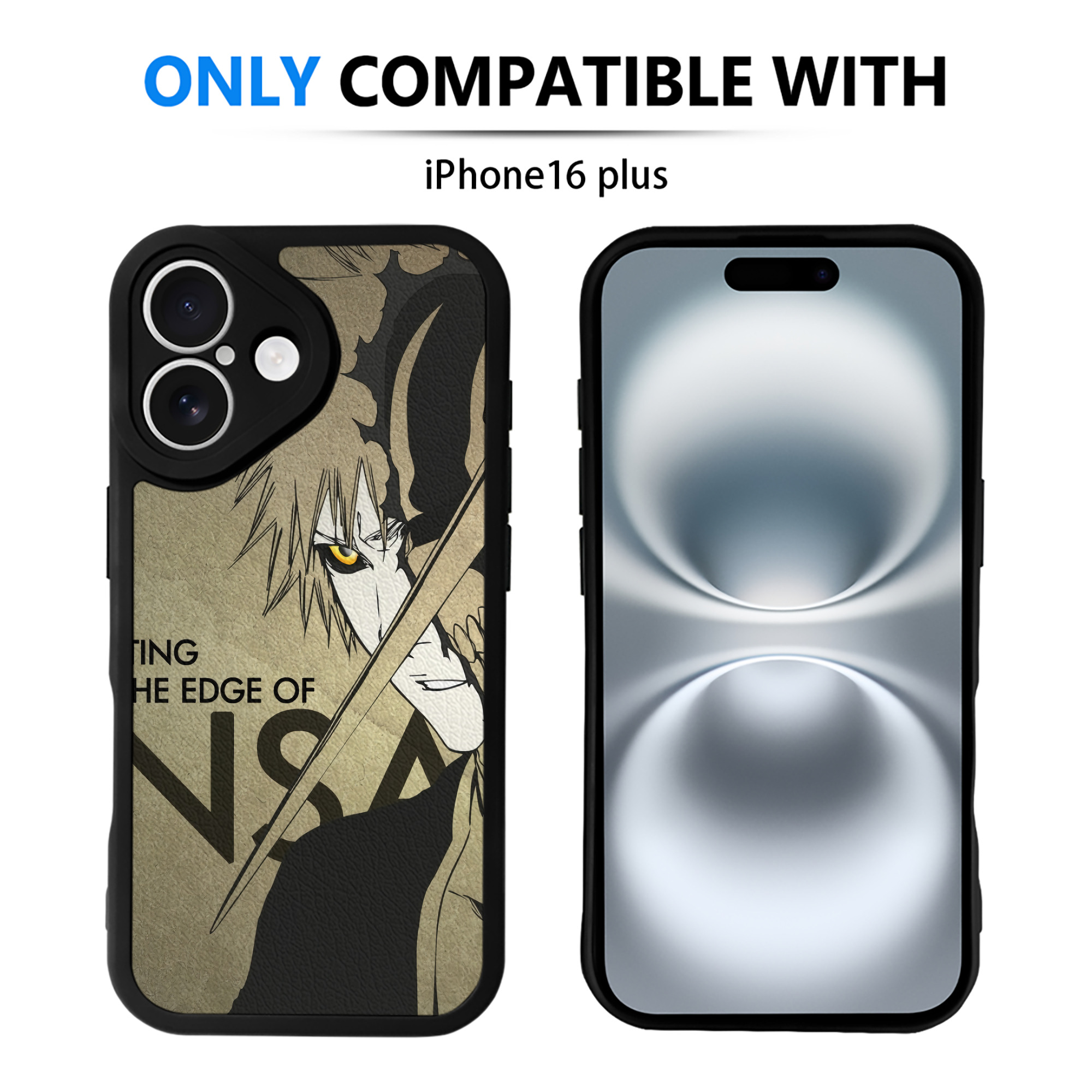 （画像用） ブリーチ BLEACH 【iPhone 16シリーズ対応】シリコンスマホケース（レザー調） 材質：シリコン